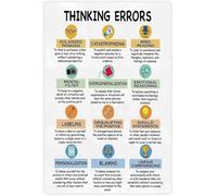 Common Thinking Errors Educational Canvas Wall Art For Home