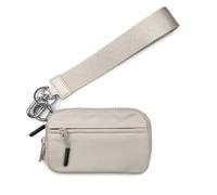 Commonlyto Wallet, The Wallet 2nd Gen, Wristlet Nylon Large Space With Zipper, Waterproof Material(Beige)