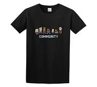 Community 8 Bit Men Adult Short Sleeve Black M