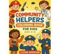 Community Helpers Coloring Book for Kids Age 4-8