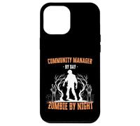 Community Manager di Day Zombie by Night Divertente Halloween Custodia per iPhone 12 Pro Max