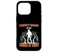 Community Manager di Day Zombie by Night Divertente Halloween Custodia per iPhone 16 Pro