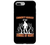 Community Manager di Day Zombie by Night Divertente Halloween Custodia per iPhone 7 Plus/8 Plus