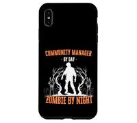 Community Manager di Day Zombie by Night Divertente Halloween Custodia per iPhone XS Max