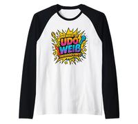 Community Statement Design Member of Udo Bianco Maglia con Maniche Raglan