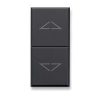 Commutatore Ave Tekla 1P 10AX 3 posizioni colore nero 1M con interblocco 445051