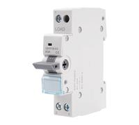 Commutatore 1P 63A interruttore separatore di carico Dual Power Manual Transfer Isolating Switch AC 230V con doppia potenza con indicatore di potenza, montaggio su guida DIN.