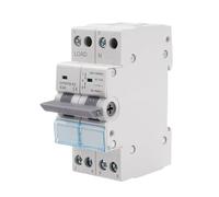 Commutatore 2P 63A interruttore separatore di carico Dual Power Manual Transfer Isolating Switch AC 230V con doppia potenza con indicatore di potenza, montaggio su guida DIN.