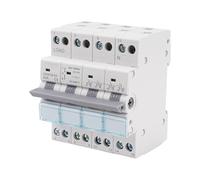 Commutatore 4P 63A interruttore separatore di carico Dual Power Manual Transfer Isolating Switch AC 400V con doppia potenza con indicatore di potenza, montaggio su guida DIN.