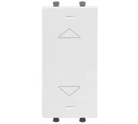 Commutatore a pulsante basculante Ave Domus Sistema 44 bianco 3 posizioni 1P 10A 441053BS