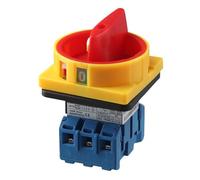 Commutatore a camma rotante 25A/32A Interruttore automatico di carico in plastica a 2 posizioni ritardante di fiamma Interruttore di alimentazione on-off a 3 poli(32A)