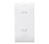 Commutatore a pulsante basculante Ave Domus Sistema 44 bianco 3 posizioni 1P 10A 441053BS