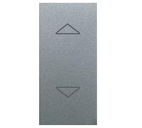 Commutatore a pulsante basculante Ave Sistema 44 Allumia argento 3 posizioni 1P 10A 443053BS