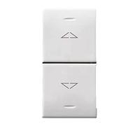 Commutatore a pulsante Domus S44 1 Modulo1 Polo 10A Bianco - AVE SPA 441053