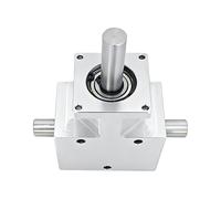 Commutatore Angolare Dell'ingranaggio Conico Ad Angolo Retto da 90 Gradi, Piccolo Ingranaggio Conico a Doppia Uscita 1:1 in Acciaio 19 Denti Ingranaggio Telaio In Alluminio