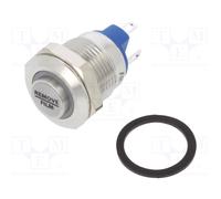 Commutatore: antivandalico IP65 SPST-NO 2A/36VDC blu Pos: 2