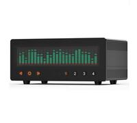 Commutatore Audio 4 Ingressi 1 Uscita, Visualizzatore Musicale Con Passaggio Del Segnale Hi-fi, Con Display A Spettro Vfd A 25 Bande, Ingresso Rca, Per Monitoraggio In Studio E Configurazione Desktop