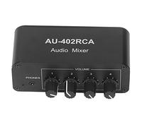 Commutatore audio bidirezionale Canale audio stereo SX R a 4 vie Selettore splitter 4 ingressi 2 uscite con riduzione del rumore e aumento del guadagno per di altoparlanti Home The