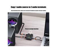 Commutatore Audio da 3,5 mm A 2 RCA Commutatore Bidirezionale 1 In 2 Uscite o 2 In 1 Uscita Doppio Commutatore Splitter da RCA A 3,5 mm