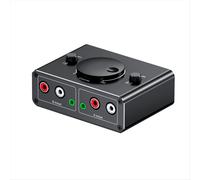 Commutatore audio stereo bidirezionale RCA da 3,5 mm 1 ingresso 2 uscite o 2RCA con pulsante mute