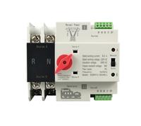 Commutatore Automatico Doppia Alimentazione | Passaggio Ininterrotto tra Rete Elettrica e Generatore | Montaggio su Guida DIN | Livello PC(100A,2,Hybrid ATS)