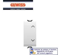 COMMUTATORE BIPOLARE GW10122 SU-GIU' GEWISS CHORUS BIANCO