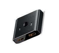 Commutatore compatto bidirezionale HDMI 2x1 o 1x2 splitter HDMI con commutazione manuale e indicatori LED per un facile utilizzo