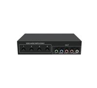 Commutatore di Segnale Video Componente 4x1 YPbPr YCbCr Audio DSW41 Pannello Divisore Pulsante Interruttore Manuale CVBS 720P Guscio In Metallo