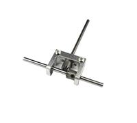 Commutatore di tipo T, trasmissione 1:1, scatola ingranaggi conici, albero da 2 mm, albero da 3 mm, sterzo a 90 gradi, cambio di velocità(2mm shaft)