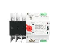 Commutatore di trasferimento automatico a doppia alimentazione Guida DIN 2P 3P 4P Selettore elettrico ATS gruppo di continuità 63A 100A(3P,100A)