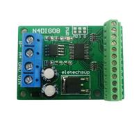 Commutatore Digitale di Ingresso/Uscita un 8 Canali TTL LvTTL CMOS RS485 Modulo di Controllo IO Scheda Modbus Rtu per Relè PLC, (Con Terminale)