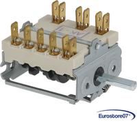 COMMUTATORE FORNO PROFESSIONALE EGO 7 posizioni. alberino: 23mm.