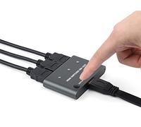 Commutatore HDMI 4K/2K (YCbCr420)@60Hz e 4K/2K@30Hz Splitter HDMI 3 In 1 Out, Switch HDMI con Un Solo Clic, Supporta Raspberry Pi, PC, Smartphone
