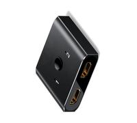Commutatore HDMI compatto bidirezionale 2x1 o 1x2 splitter HDMI con commutazione manuale e indicatori LED per un facile utilizzo bidirezionale