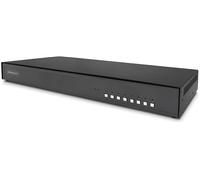COMMUTATORE KVM STARTECH CK4-P108C, da DisplayPort a USB-B 2.0, 6 m, Metallo, Nerocolo