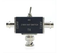 Commutatore manuale per antenna coassiale a 2 vie - 1 ingresso e 2 uscite, interruttore rotante con protezione OFF/terra, connettore SO-239