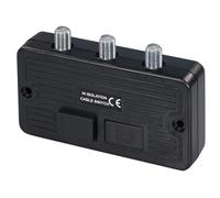 Commutatore per impianti BK e SAT, presa F, 2 prese F (1 deviatore)