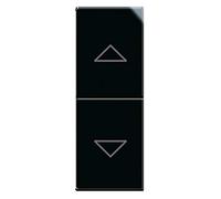 AVE COMMUTATORE A PULSANTE 2P 3 POSIZIONI 10A LIFE 1 MODULO 442054 LIFE NERA