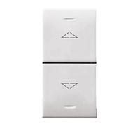 Commutatore a Pulsante Ave Domus Sistema 44 3 posizioni 1P 10A interblocco 441053