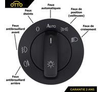 Commutatore Regolazione Illuminazione Faro Ant. Posizione per VW 5=1K0941531BN