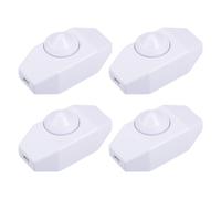 Commutatore rotante 250V 2A Regolatore luminosa per lampada 100 W bianco 4pz