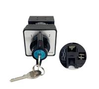 Commutatore rotativo a camme 2/3 posizioni con chiave 690 V 20 A Selettore Controllo Circuito di potenza Controllo LW42 YMW42S(1P 4Terminals-102)