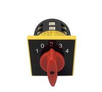 Commutatore rotativo a camme 5 posizioni Conversione LW6-2/D25Z selettore universale 5A bipolare contatti argento 12 viti