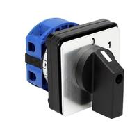 Commutatore rotativo a doppia alimentazione LW26 25A AC440V 1/2/3 sezioni Selettore manuale a 2 o 3 posizioni Montaggio a pannello -5 ℃ -40 ℃(BEM28-25-3-D0723)