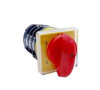 Commutatore rotativo multistadio a 5 posizioni, tre poli, selettore da 20 A, circuito di controllo principale T-16EXF64D-3