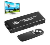 Commutatore,Selettore 4K@120Hz con Telecomando - Adattatore Plug and Play per Presentazioni con Proiettore
