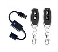 Commutatore senza fili di CC 5V del telecomando di USB di rf per le luci del LED con 50 metri di distanza di controllo (B)