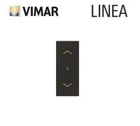 Vimar 30196.G Linea Commutatore per tapparella centralizzabile Quid, con orientamento delle lamelle, possibilità di memorizzare la posizione, nero