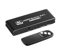 Commutatore Video Interfaccia Multimediale Alta Definizione | Splitter 4K@120Hz con Telecomando,Adattatore a Bassa Latenza per Console e Proiettori