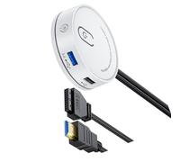 Commutazione desktop esterna del controllo di potere con USB e 3.5mm uditivo facoltativo per un facile accesso
